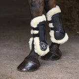 Norton XTR Tendon Boots In Synthetic Sheepskin #colour_black