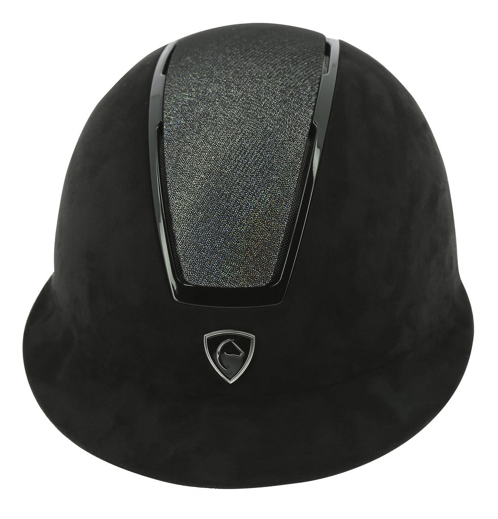 Equitheme Glint Moire Helmet #colour_black