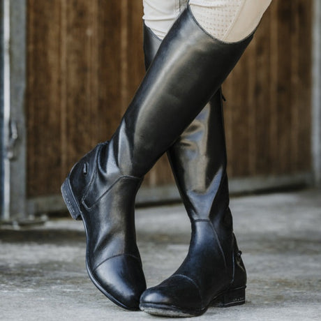 Norton Forall Leather Tall Boots #colour_black