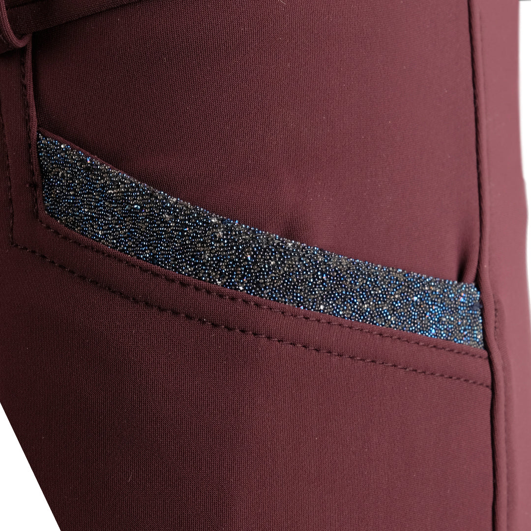 Montar Ivy Swarovski Detalles de cristal de los pantalones de agarre completo
