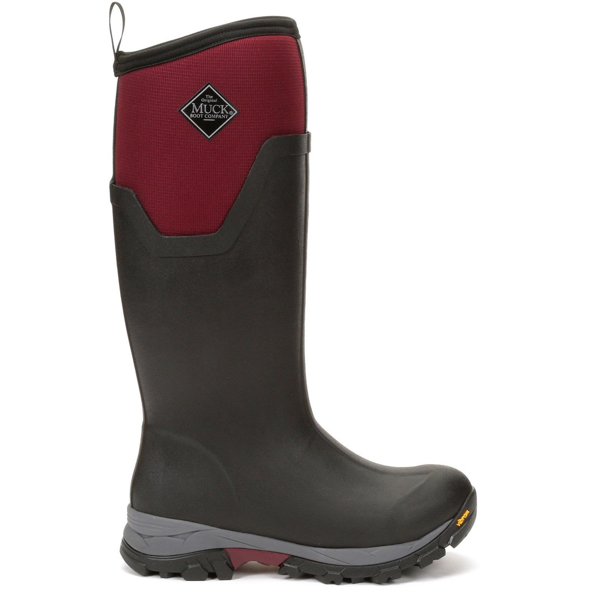 Muck Boot Women's Arctic Ice Tall Wellington Boots #colour_black #colour_black-red
